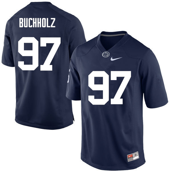 Men Penn State Nittany Lions #97 Ryan Buchholz College Football Jerseys-Navy